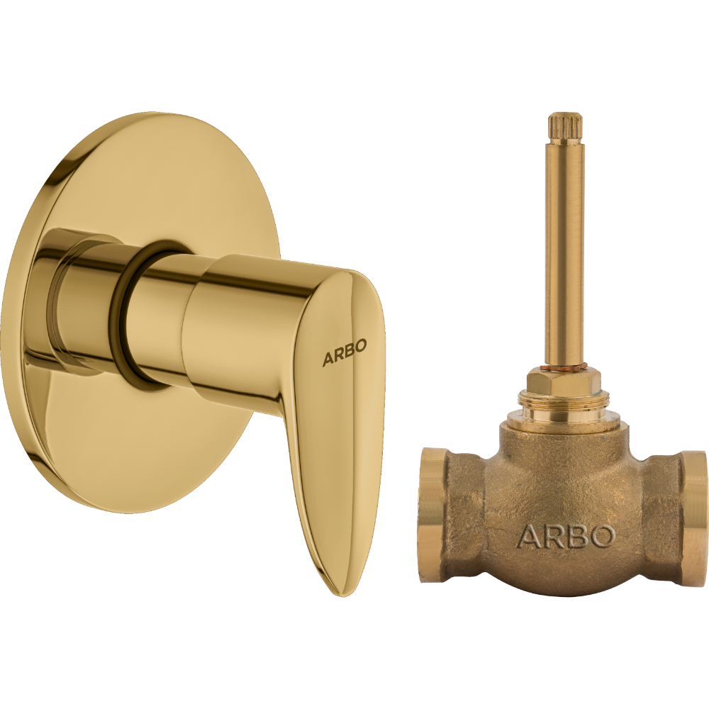 Kia Concealed Stop Cock 15mm Body With Upper Part Set