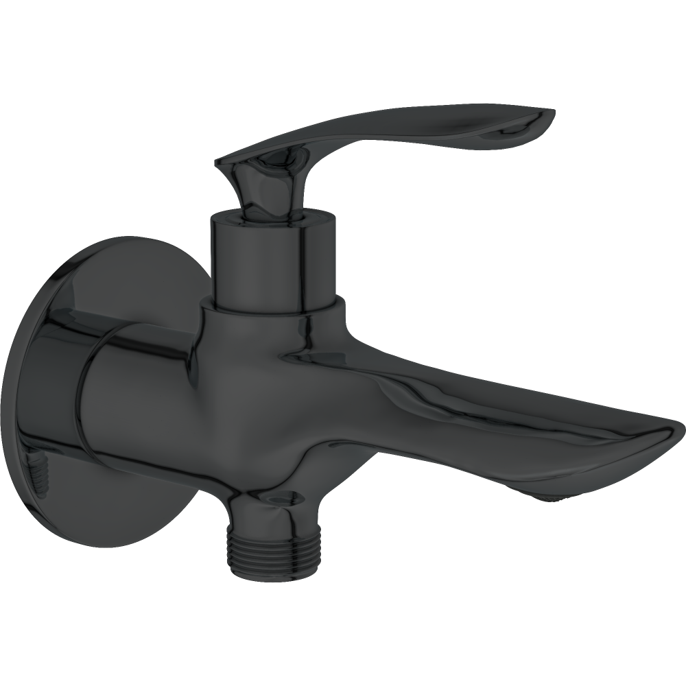 Kia 2 Way Bib Tap With Wall Flange