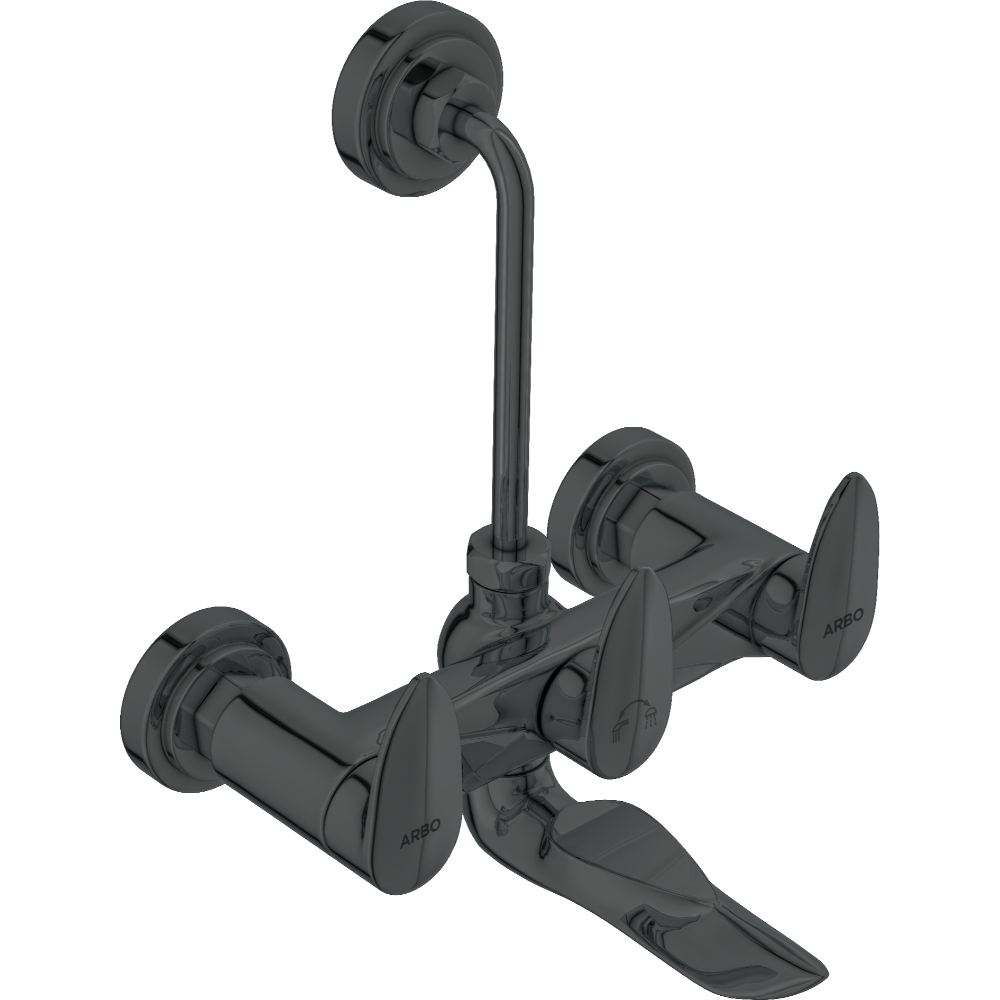Kia Wall Mixer 2 In 1 With Connecting Legs With Wall Flange