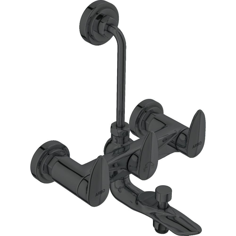 Kia Wall Mixer 3 In 1 With Connecting Legs With Wall Flange