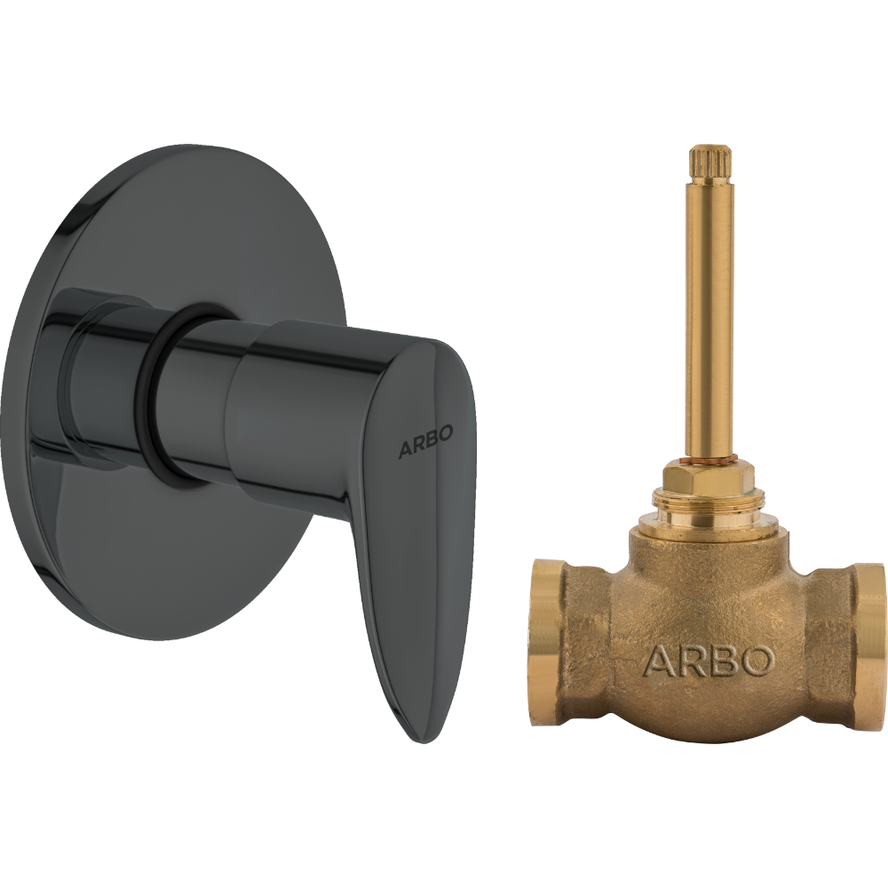 Kia Concealed Stop Cock 20mm Body With Upper Part Set