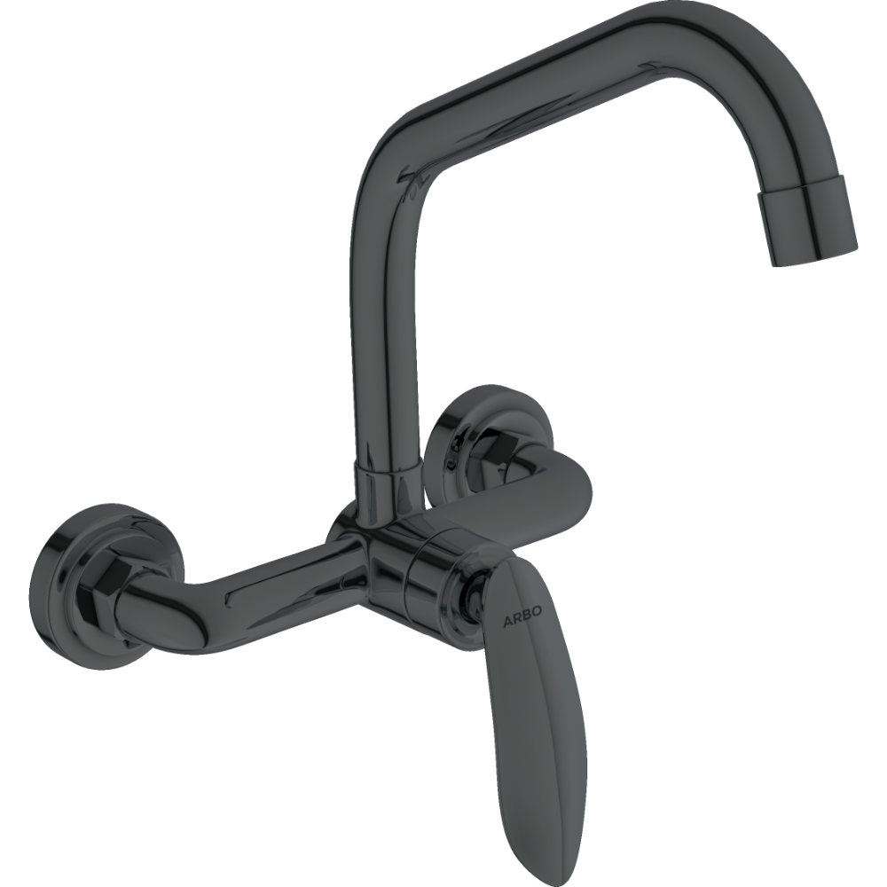 Kia Single Lever Sink Mixer With Swinging Spout With Connecting Legs With Wall Flange