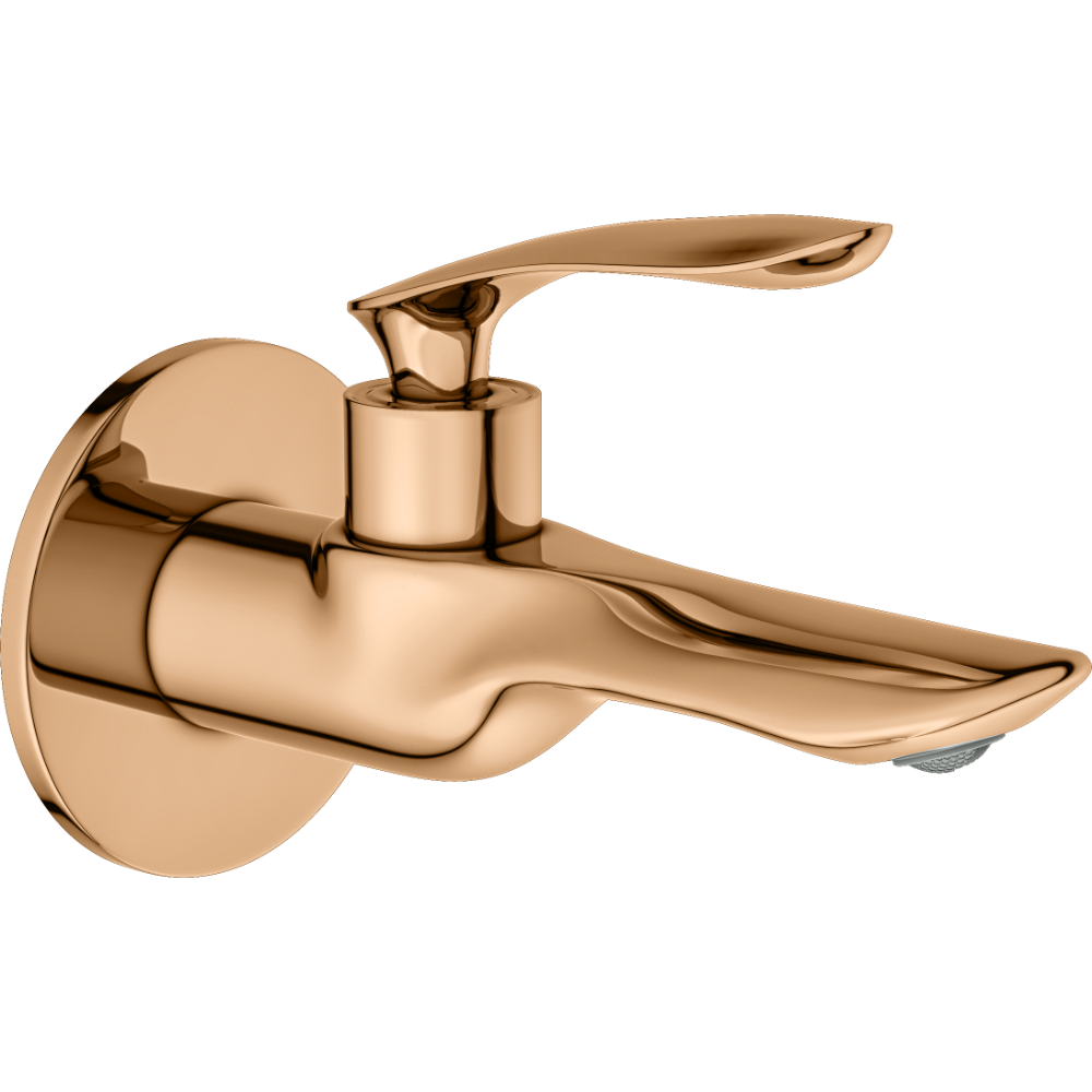 Kia Long Nose Bib Tap With Wall Flange