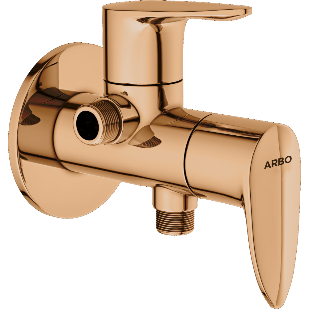 Kia 2 Way Angle Cock With Wall Flange