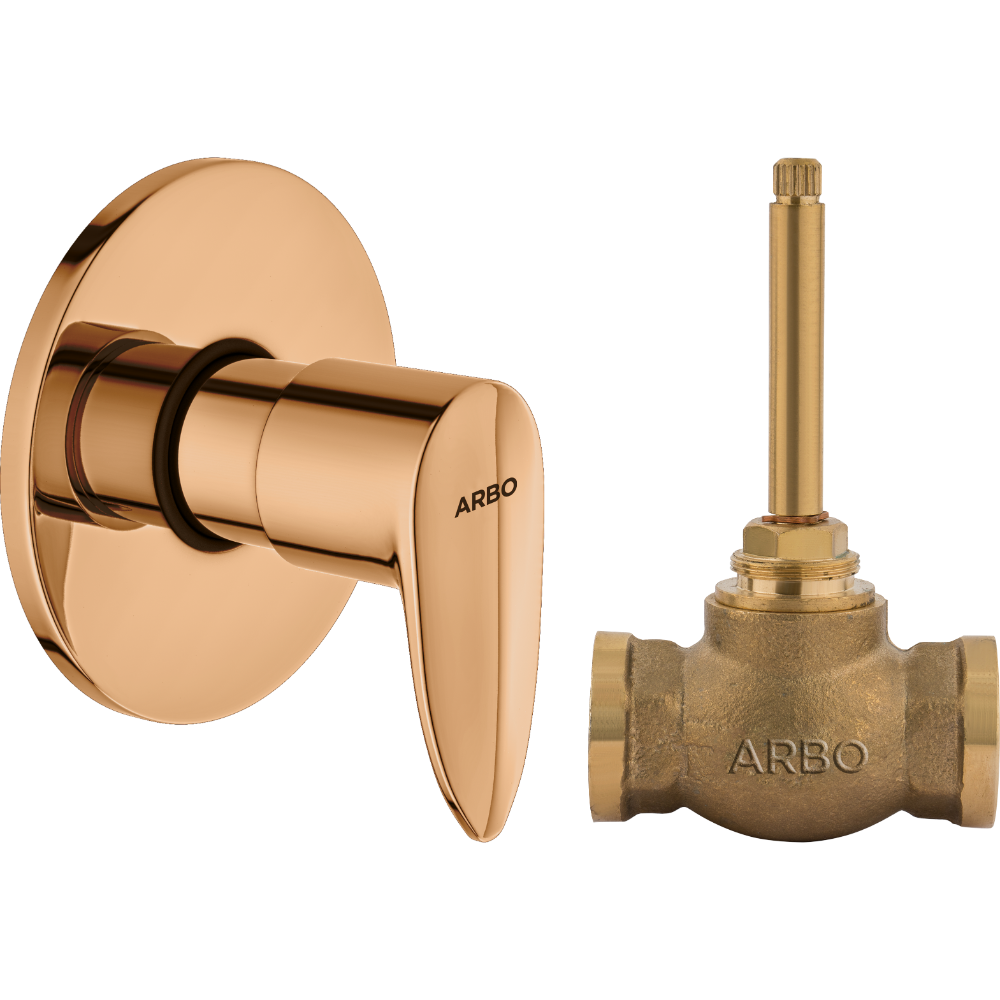 Kia Concealed Stop Cock 15mm Body With Upper Part Set