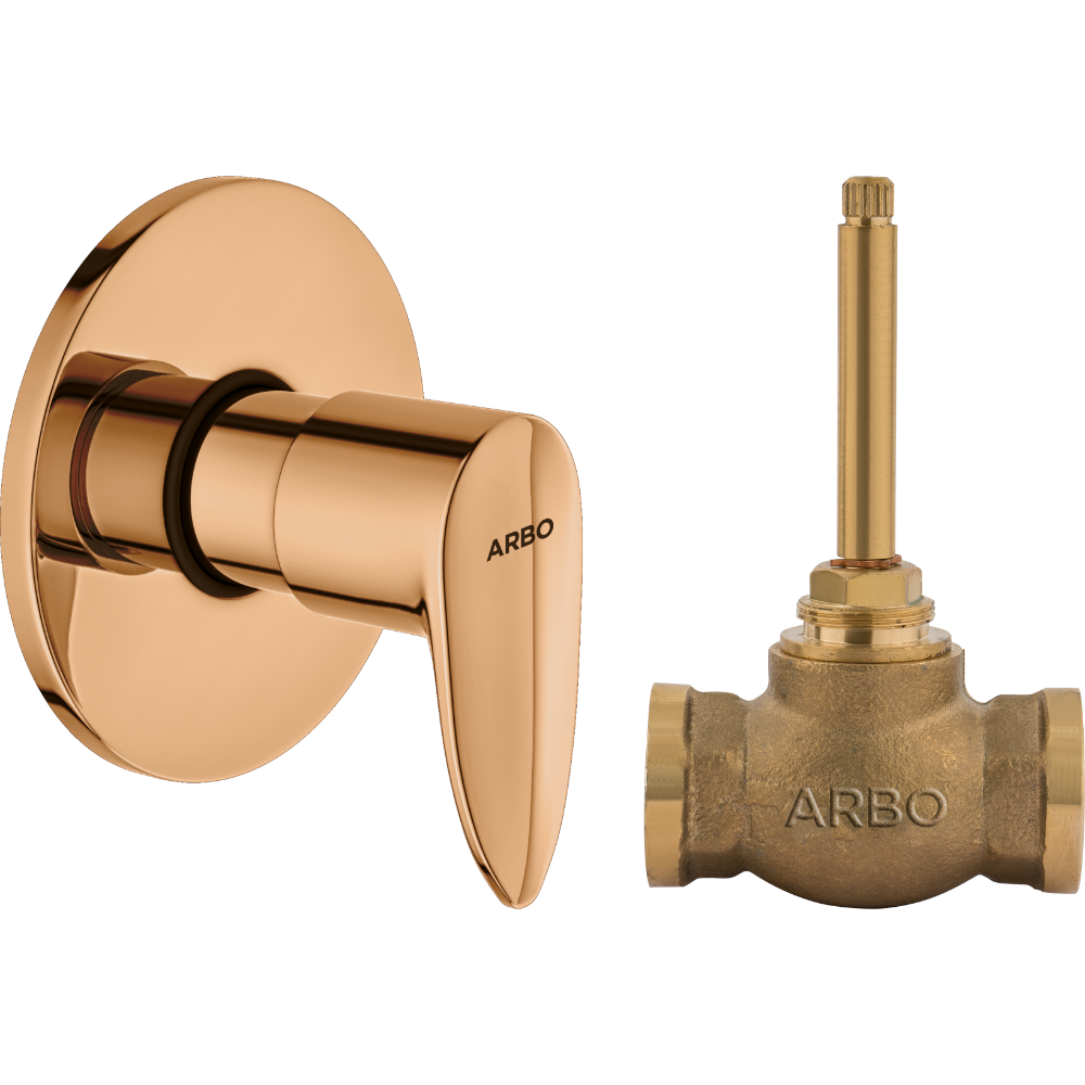 Kia Concealed Stop Cock 20mm Body With Upper Part Set