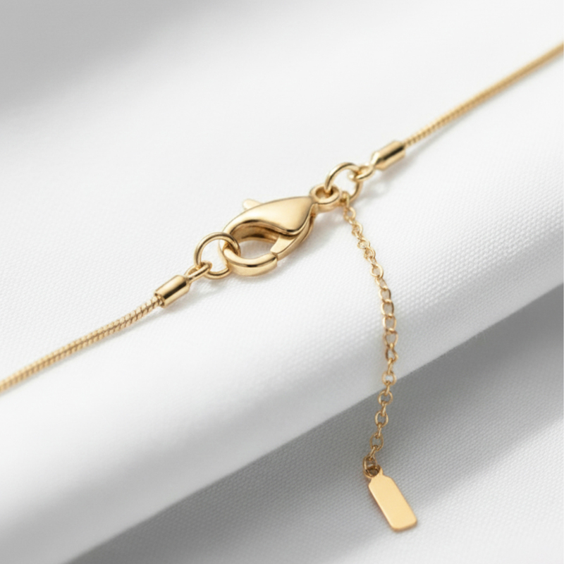 KAYYA21 Elegant Gold Textured Pendant Necklace – Stainless Steel | Anti-Tarnish, Lightweight | Pack of 1