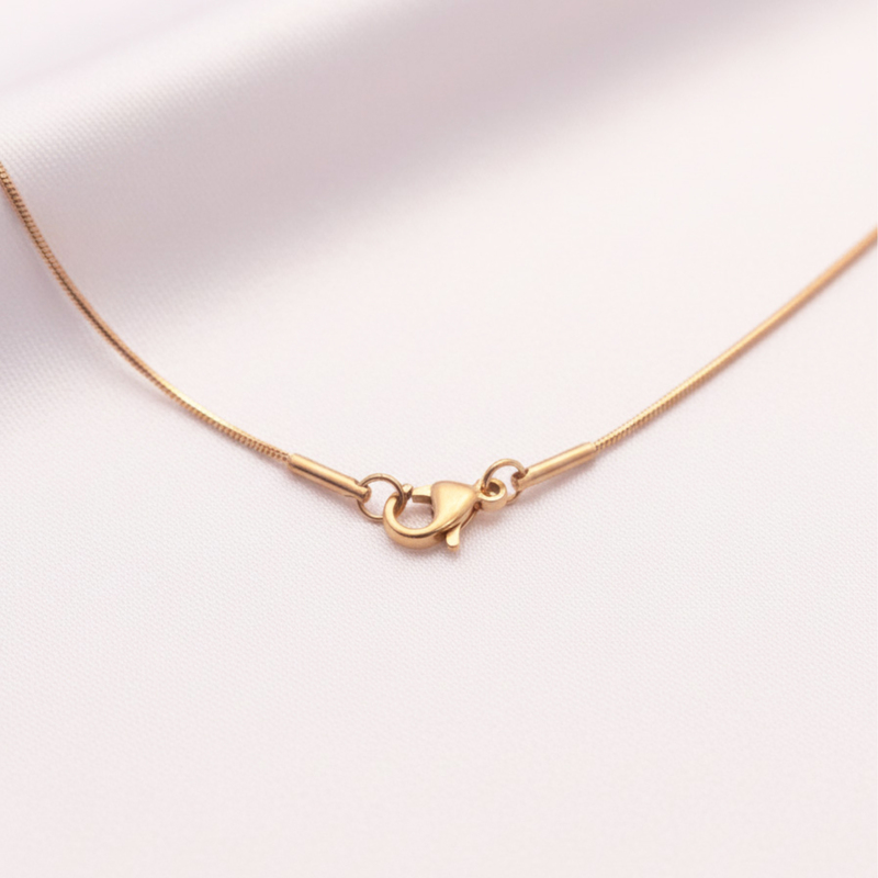 KAYYA21 Gold-Plated Floral Enamel Pendant Necklace – Stainless Steel | Anti-Tarnish | Pack of 1