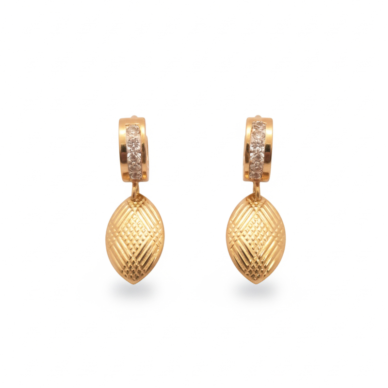 KAYYA21 Rozana Gold Plated Earrings for Women – Stainless Steel Daily Wear