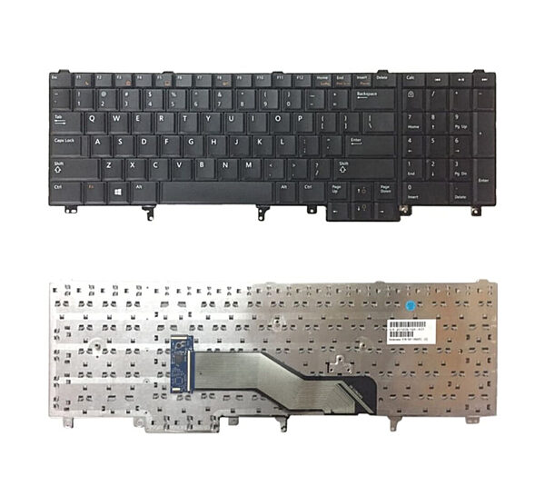 Laptop Keyboard for Dell Latitude E6530 – Backlit | Full-Size Layout | Durable Replacement Keyboard | Black