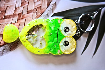 KEROPPI RESIN SHAKER KEYCHAIN(HKS0015)