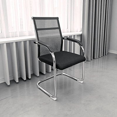 KR 5831A Visitor Chair||Black||Office Chair