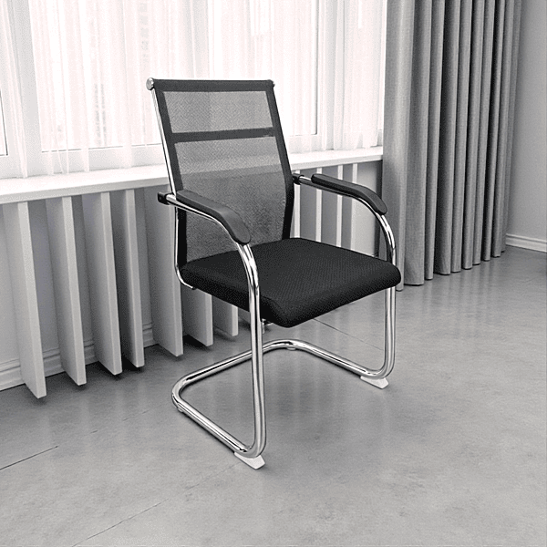 KR 5831A Visitor Chair||Black||Office Chair