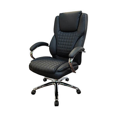 KR Seiko High Back Chair||Black||Office Chair