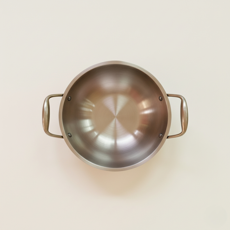 PURE TIN BRONZE KADAI 10'' PURE TIN BRONZE KADAI 10''