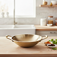 PURE TIN BRONZE KADAI 8'' PURE TIN BRONZE KADAI 8''