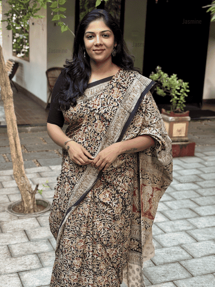 Vasanthi - వసంతి ( Kalamkari Pure cotton sarees )