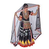 Kalbelia Dance Dress Black