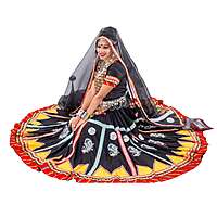 Kalbelia Dance Dress Black