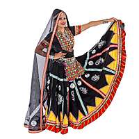 Kalbelia Dance Dress Black