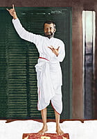 Sri Ramakrishna in Samadhi Single (Edited) Photo (Kalpataru pose)