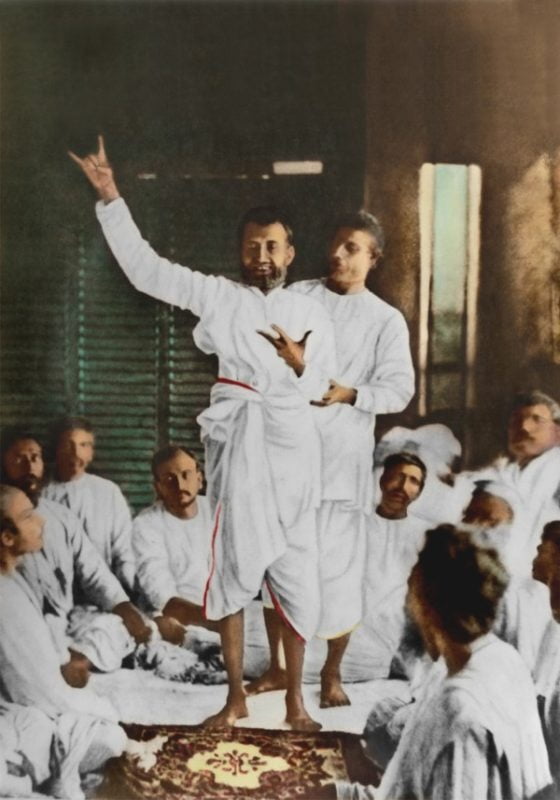 Sri Ramakrishna in Samadhi Group Photo (Kalpataru Pose)