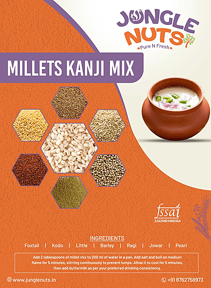 Jungle Nuts Millet Kanji Mix - 500G | Home Made