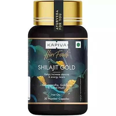 Kapiva Shilajit Gold – Boosts Stamina & Vitality Naturally (30 Capsules)