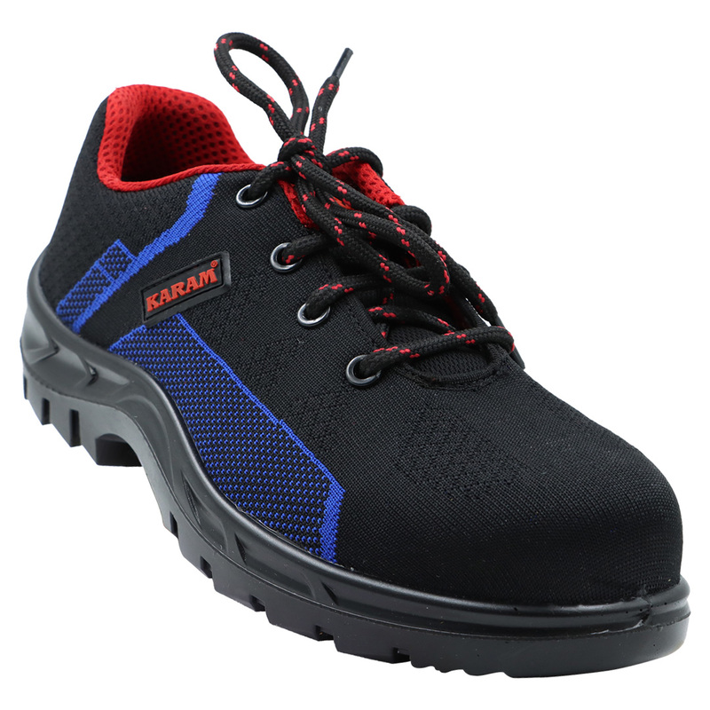 Karam FS-204 | Single Density | Flyknit Sporty | Composite Toe Fabric Safety Shoe | ISI Marked