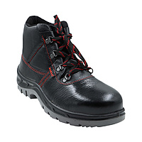 Karam FS21 | Safety Shoe | Steel Toe | GR Leather| Double Density | PU Sole | High Ankle