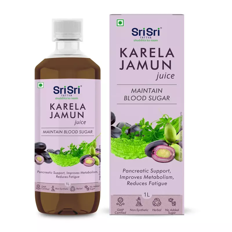 Karela Jamun Juice - Maintain Blood Sugar | Pancreatic Support, Improves Metabolism, Reduces Fatigue
