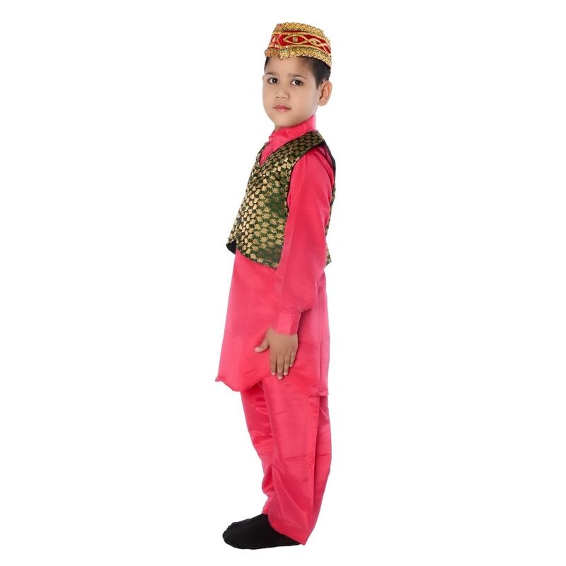 Kashmiri Traditional Dress For Boys With Cap