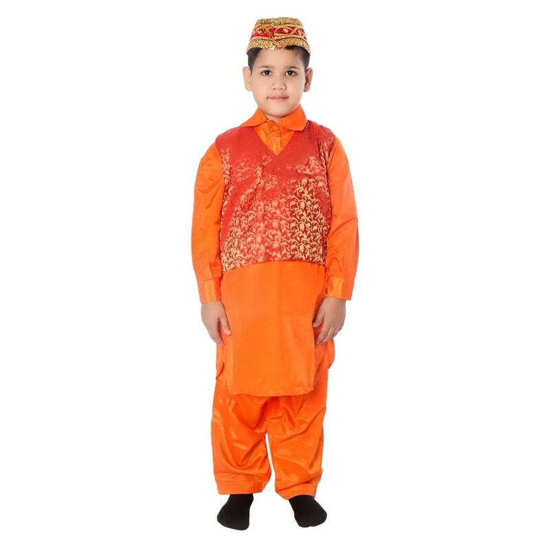 Boys Kashmiri Traditional Dress With Cap
