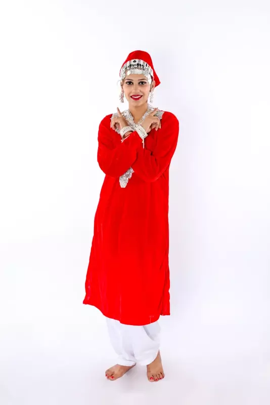 Kashmiri Rouf Dance Fancy Dress Costume For Girls Kashmiri Rouf Dance Fancy Dress Costume For Girls