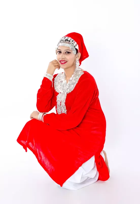 Kashmiri Rouf Dance Fancy Dress Costume For Girls