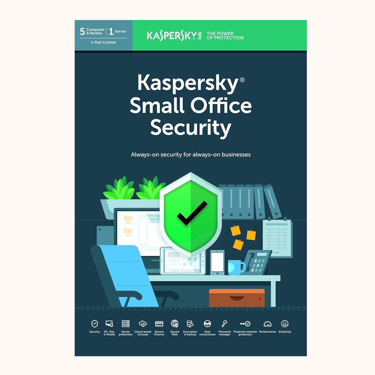 Kaspersky Small Office Security (17 user-2 Server + 15 DT) (1yr) ESD