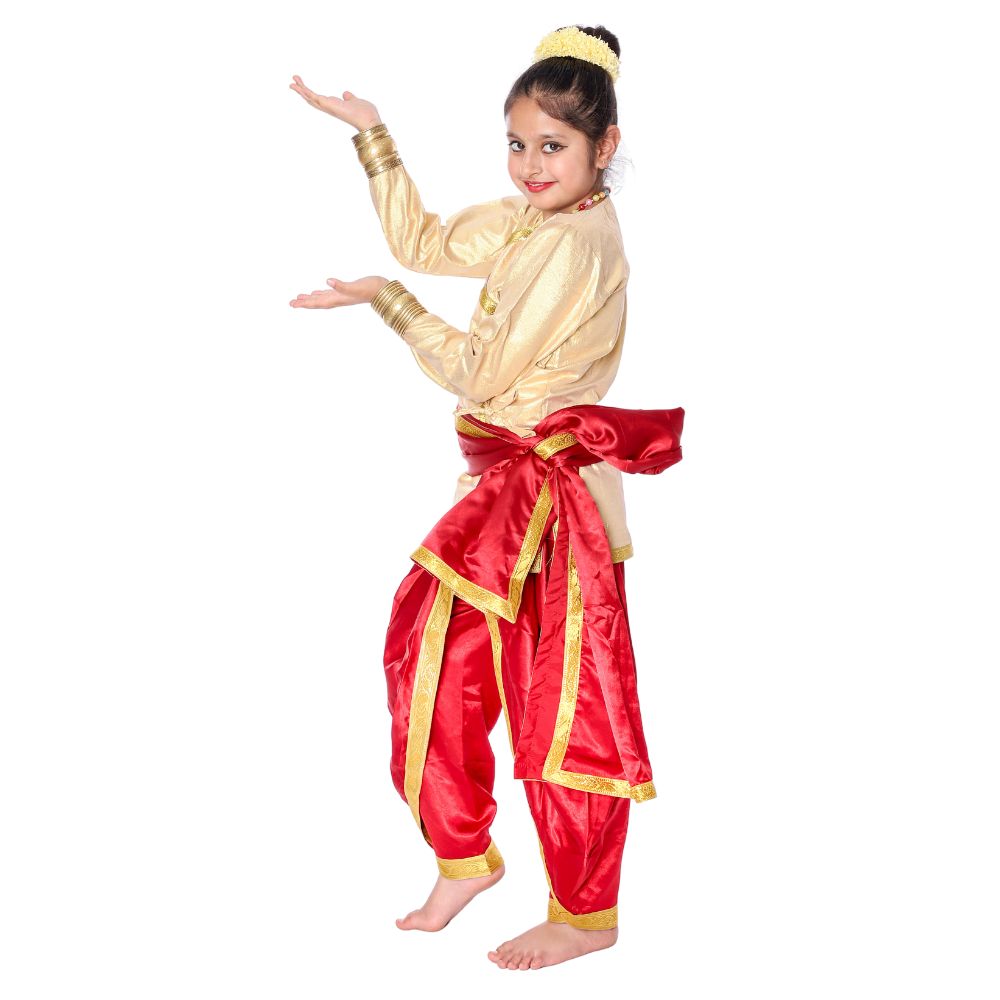 Kathak Dance Dress Golden & Red Kathak Dance Dress Golden & Red