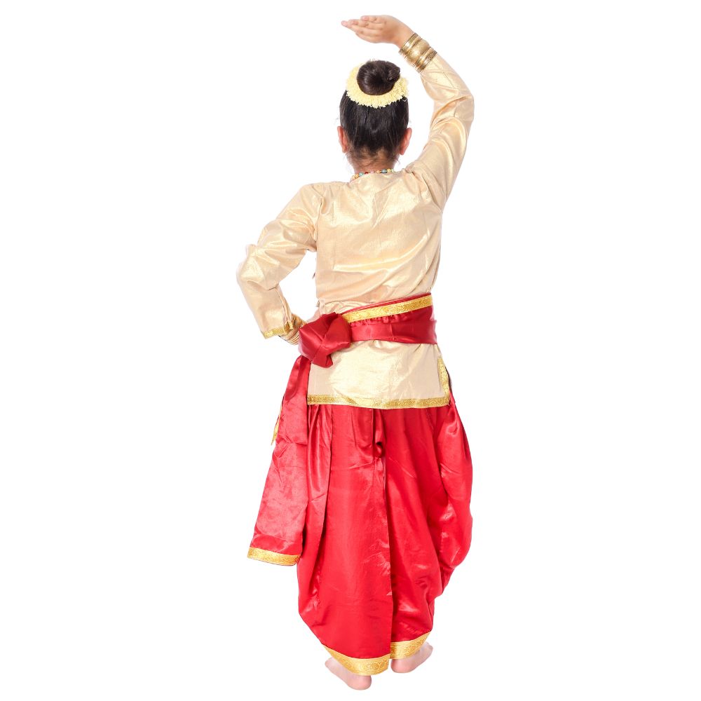 Kathak Dance Dress Golden & Red Kathak Dance Dress Golden & Red