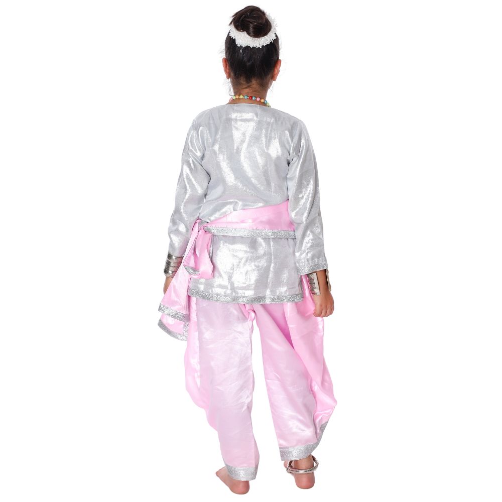 Kathak Dance Dress Silver & Pink Kathak Dance Dress Silver & Pink