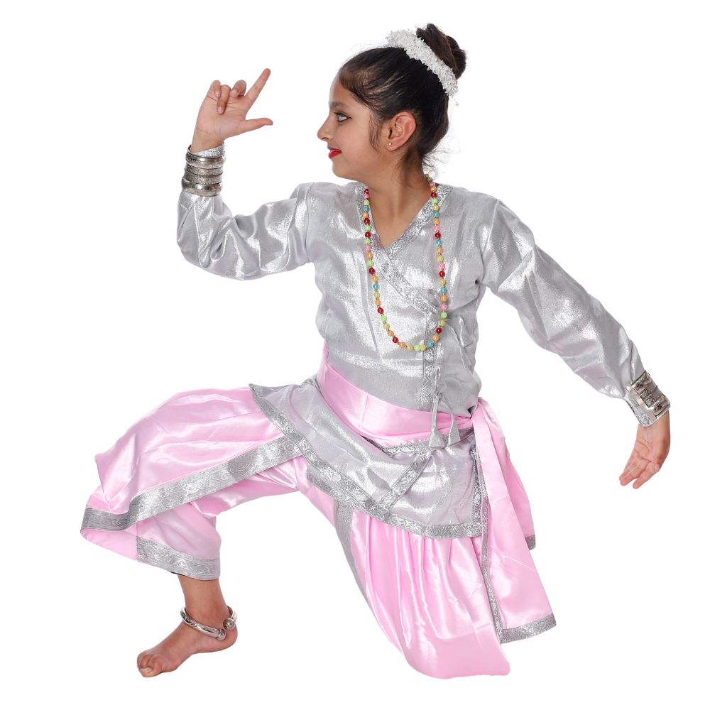 Kathak Dance Dress Silver & Pink Kathak Dance Dress Silver & Pink