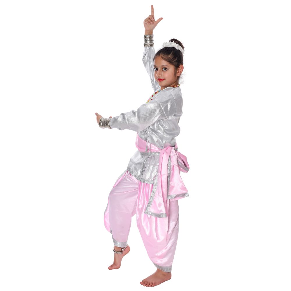 Kathak Dance Dress Silver & Pink Kathak Dance Dress Silver & Pink