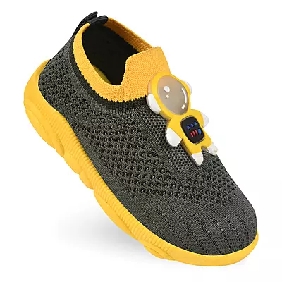 Kats Flykids Unisex Toddler Walking Slip on Trendy Casual Shoes with Musical Chu-Chu