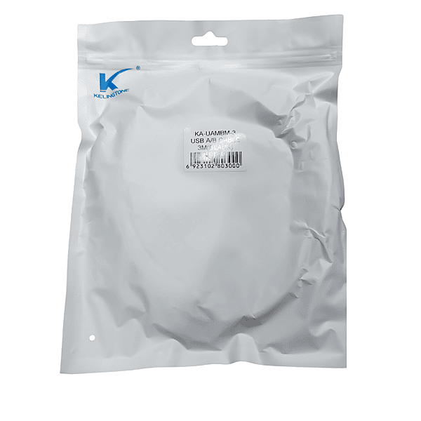 Kelingstone USB AB Cable – Model KA-UAMBM-3 | 3m | High-Speed Data Transfer