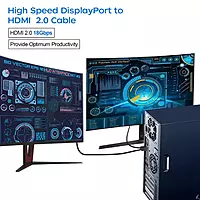 Kelingtone DisplayPort to HDTV Cable – 3 Meter | High Resolution | Audio & Video