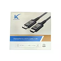 Kelingtone DisplayPort to HDTV Cable – 3 Meter | High Resolution | Audio & Video