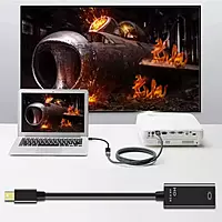 Kelingtone Mini DisplayPort to HDTV Converter – Digital Adapter | Audio & Video Output