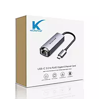 Kelingtone USB-C 3.0 to RJ45 Gigabit Ethernet Adapter – Fast Wired Network