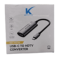 Kelingtone USB-C to HDTV Converter – Digital Adapter | Audio & Video Output | Plug & Play