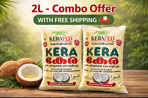 Kera Coconut Oil 2L - Combo (With Free Shipping) Kera Coconut Oil 2L - Combo (With Free Shipping)
