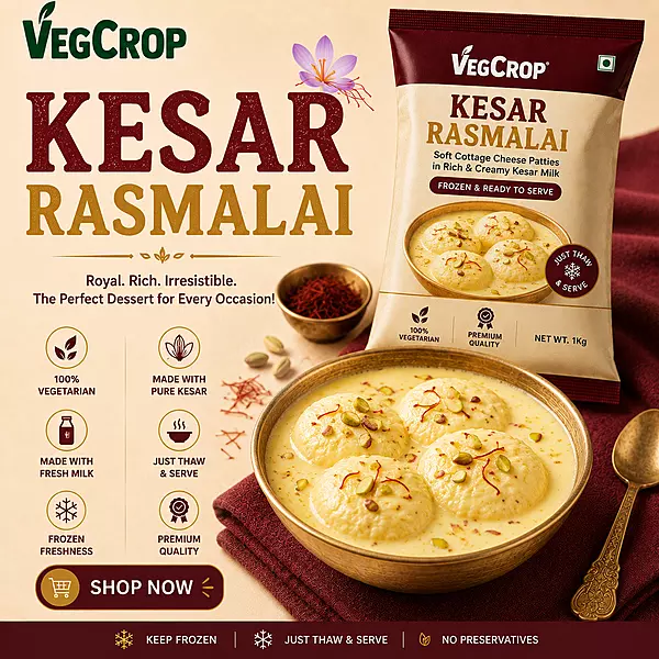 Frozen Centrifused  Rasmalai Tikk 64 Pcs
